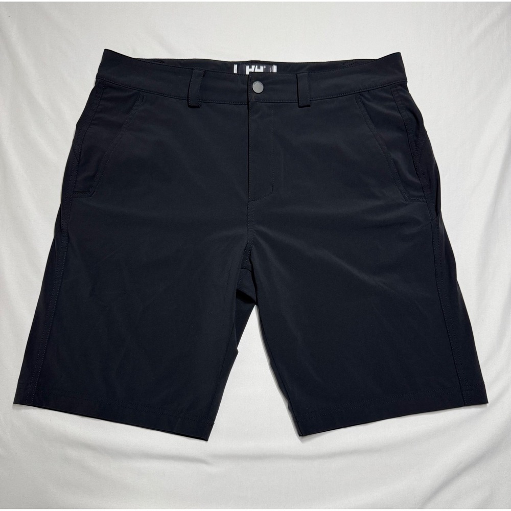 Helly Hansen Golf Quick Dry Black Shorts Mens Size 33 Stretch Outdoor Hiking